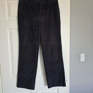 Kenneth Cole Black Corduroy Pants Straight Leg